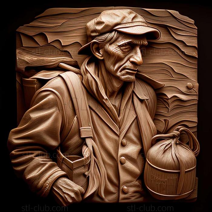 3D model The porter from Fairfield American artist (STL)